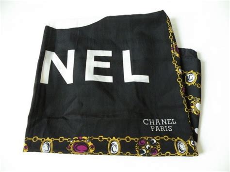 authentic vintage chanel scarf|Chanel scarf authenticity.